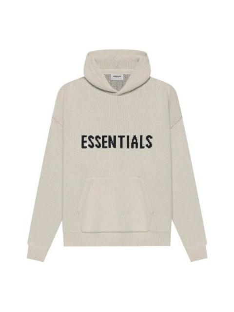 Fear of God Essentials SS21 Knit Logo Hoodie 'Moss' FOG-SS21-640