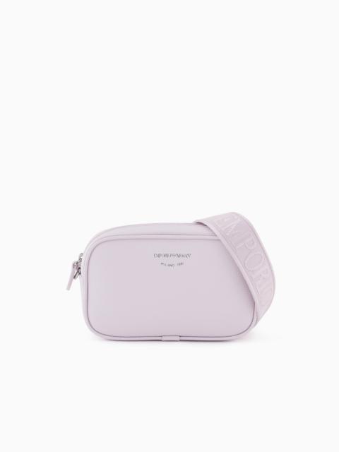 EMPORIO ARMANI DEER-PRINT CAMERA CASE WITH SHOULDER STRAP