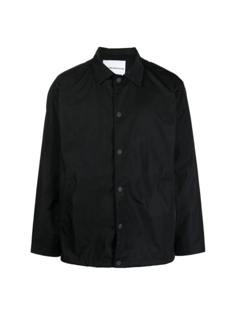 buttoned classic-collar jacket