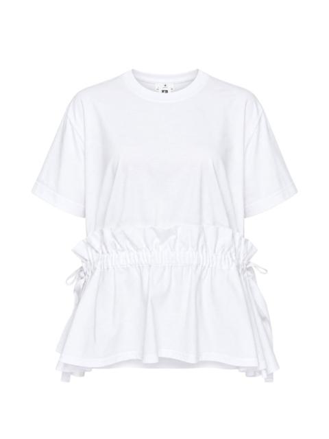 Noir Kei Ninomiya ruffled drawstring T-shirt