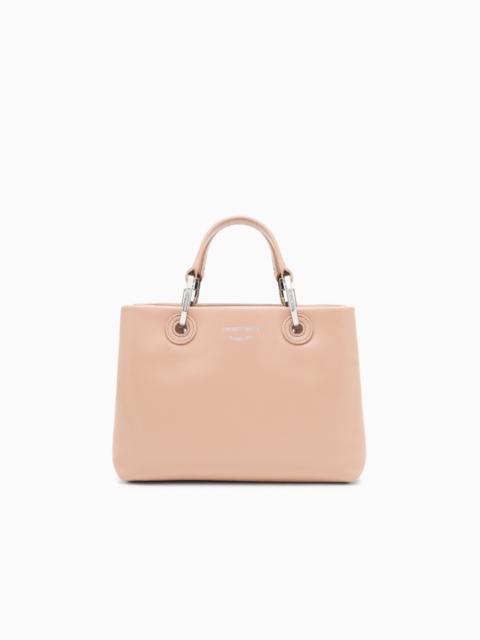EMPORIO ARMANI NAPPA-LEATHER SMALL MYEA SHOPPER BAG