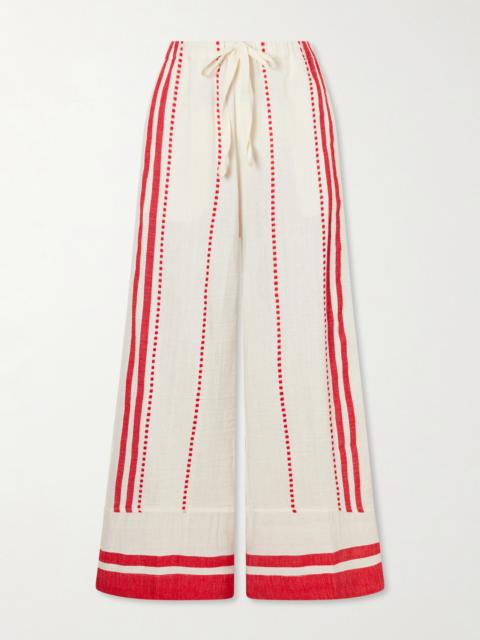 lemlem Desta Straight-leg Cotton Pants