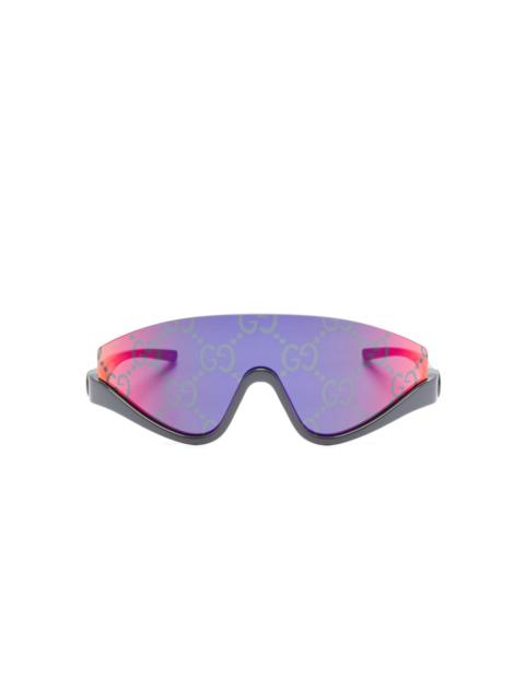 GUCCI shield-frame sunglasses