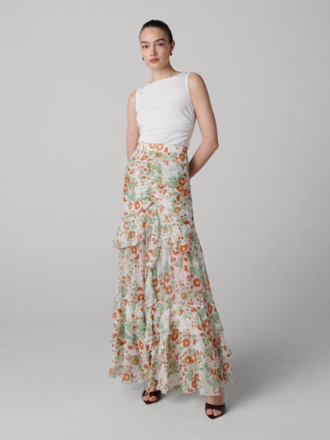 DIANE VON FURSTENBERG Thea Silk Chiffon Skirt