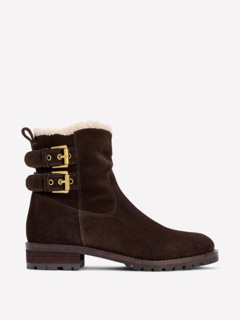 BODEN Buckle Ankle Boots-Bitter Chocolate