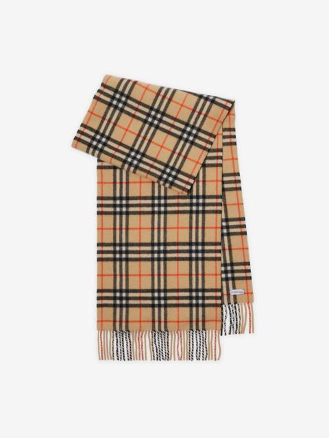 Check Cashmere Scarf