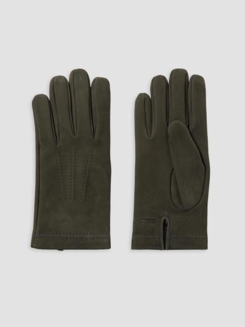 ZEGNA Men's Secondskin Gloves - Dark Olive Green