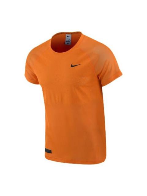 Nike Nike Dri-FIT ADV Run Division TechKnit Short-Sleeve Running Top 'Orange' DX0854-836