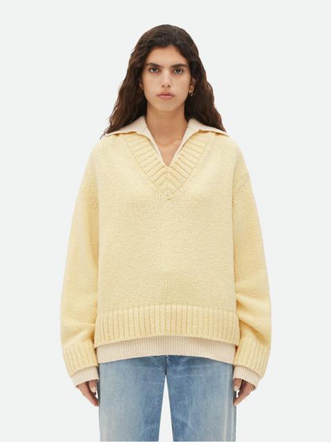 Bottega Veneta Double Layer Effect Wool Sweater
