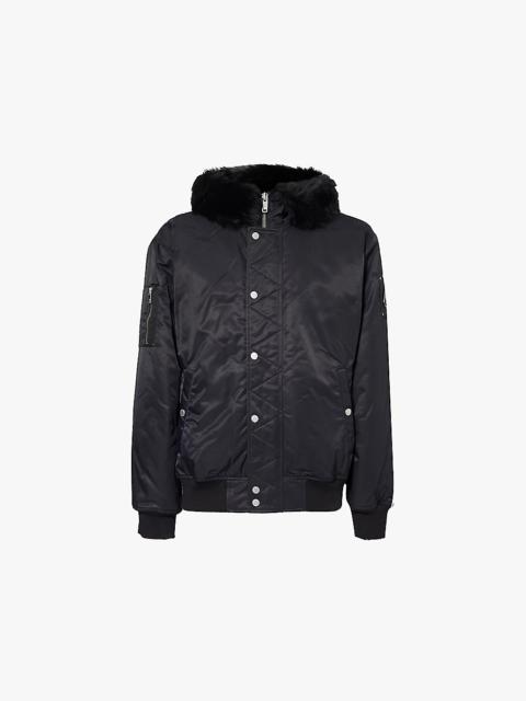 MOOSE KNUCKLES Denali  faux-fur trim padded faille jacket