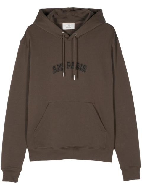 AMI Paris Ami Paris Logo-print Cotton Hoodie