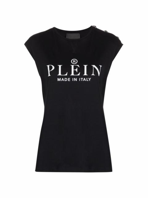 PHILIPP PLEIN SS logo-print T-shirt