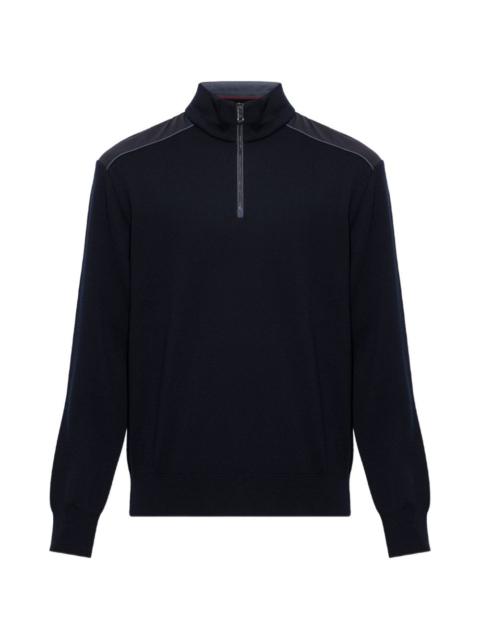 Paul & Shark quarter-zip stand-up collar sweater
