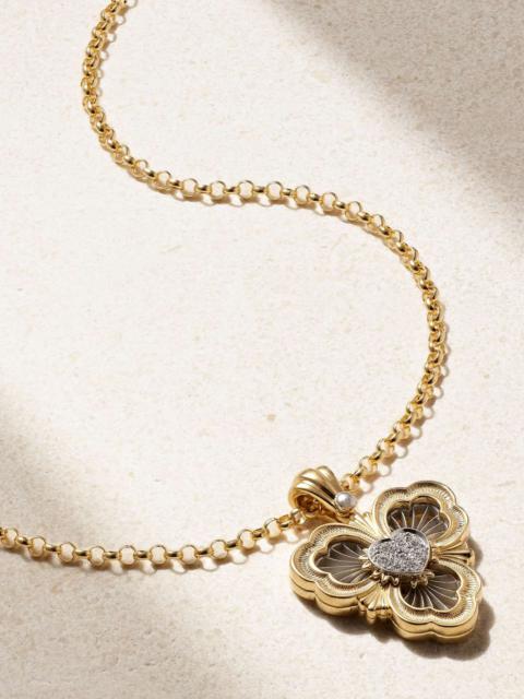 Buccellati Opera Tulle 18-karat gold diamond necklace