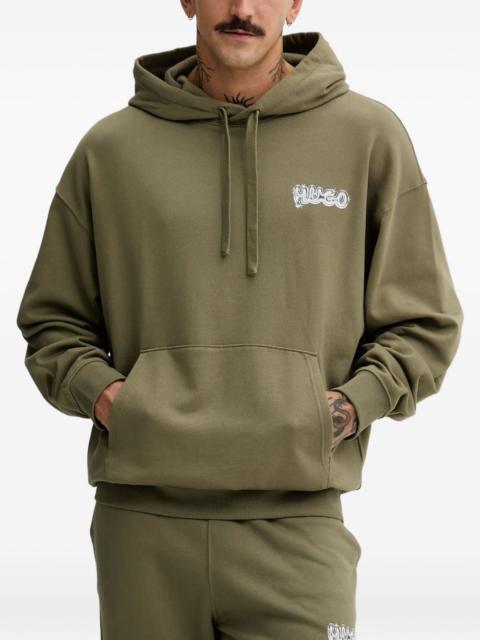 logo-print long-sleeve hoodie