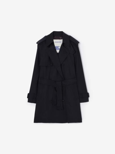 Burberry Short Wool Trench Coat