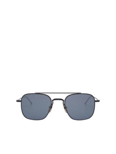 Thom Browne Titanium Squared Aviator Sunglasses Unisex