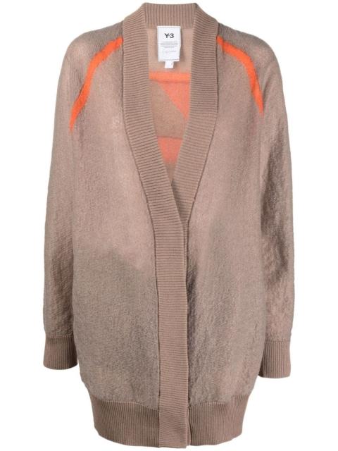 Y-3 logo-jacquard cardigan