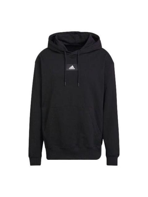 Men's adidas Logo Small Label Solid Color Sports Black HE4354