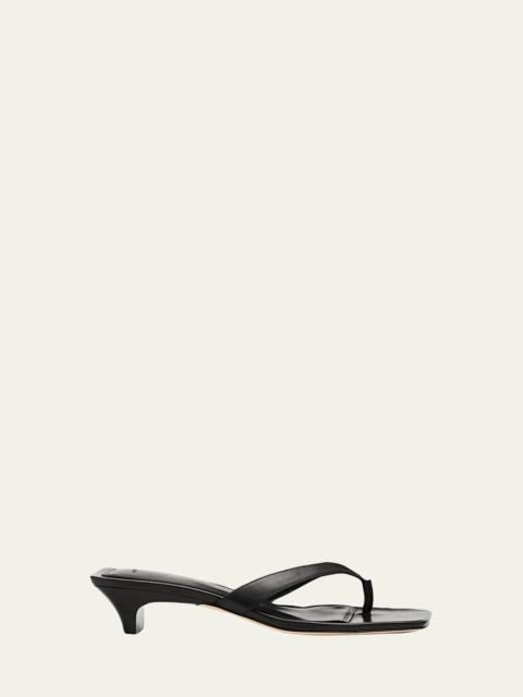 Vince San Juan Leather Heeled Thong Sandals