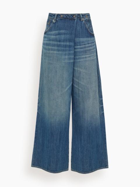 Nico Wrap Jean in Raine Blue