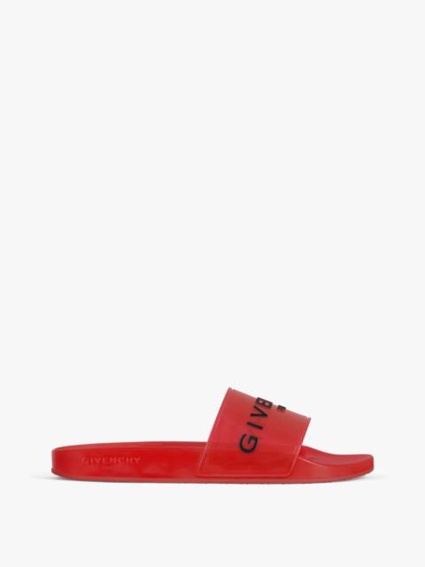 Givenchy GIVENCHY PARIS FLAT SANDALS IN TRANSPARENT RUBBER