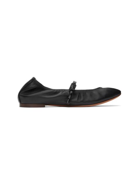 Lanvin Black Mary Jane Ballerina Flats