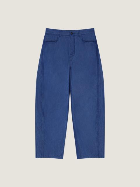 Givenchy COUTURE SEAM INDIGO BLUE JEANS WITH GIVENCHY STAMP PRINT