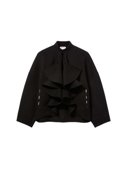 PUCCI ruffled-placket wool jacket