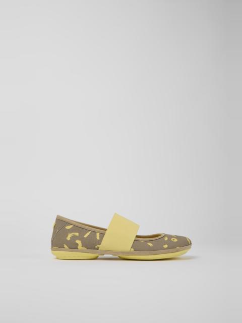 CAMPER Right Multicolored textile and nubuck sneakers for women