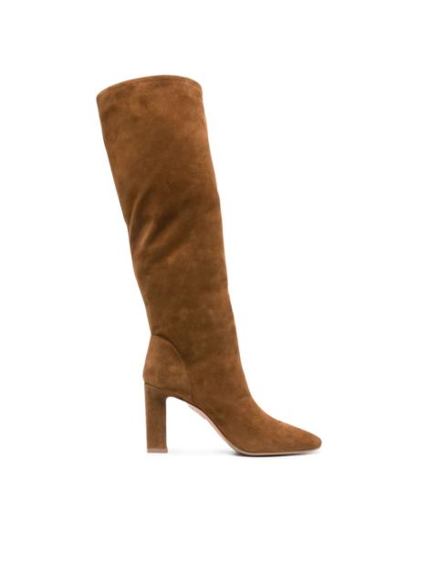 87mm knee-high suede boots