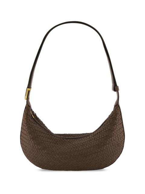 Vince Women's Eris Small Woven Leather Hobo Bag - Date