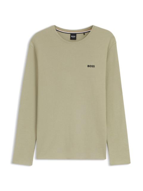 BOSS OTTOMAN PAJAMA T-SHIRT WITH EMBROIDERED LOGO