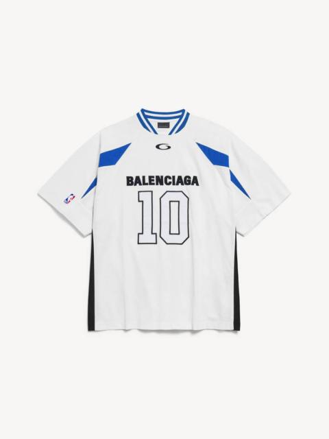 BALENCIAGA Men's Balenciaga | Nba Collaboration Oversized T-shirt in White/multicolor