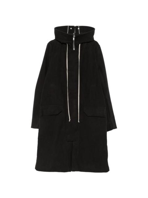 Rick Owens Rick Owens Drawstring-hood Zipped Coat