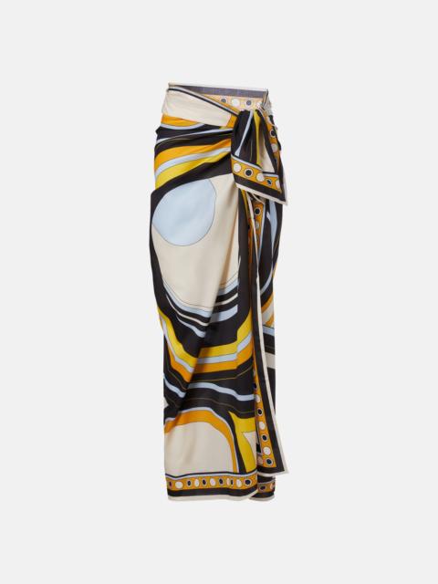 La DoubleJ Printed cotton beach cover-up