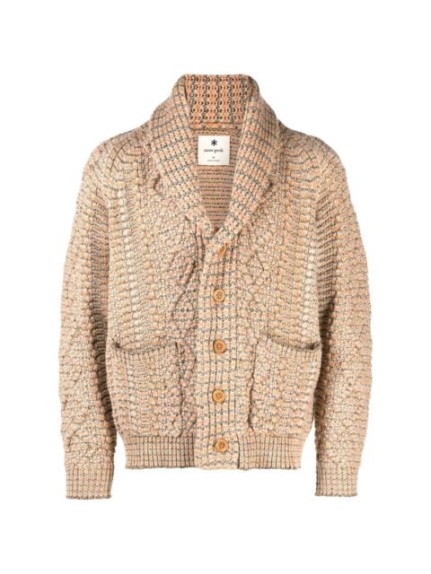 cable-knit cardigan