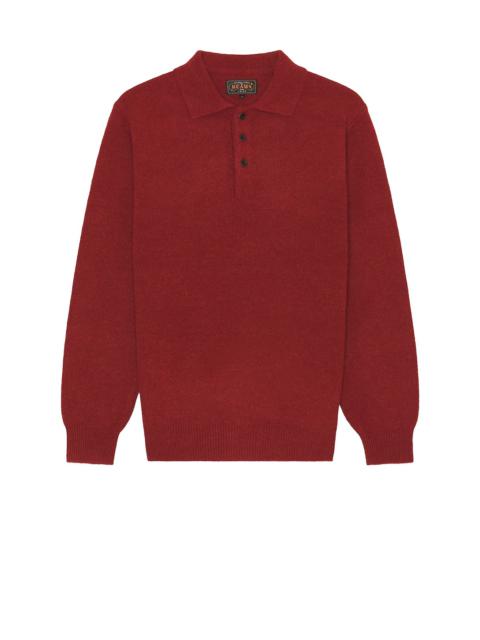BEAMS PLUS Knit Polo 9g Sweater