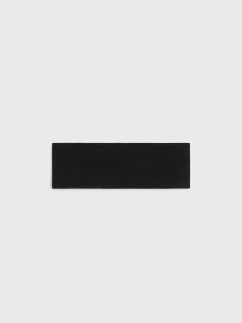 TOTEME Pointelle monogram headband washed black
