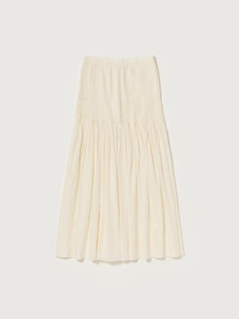 AURALEE SUPER FINE COTTON LAWN PIN-TUCK SKIRT