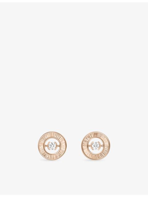 Piaget Possession 18ct Rose-Gold And 0.11ct Brilliant-Cut Diamond Stud Earrings