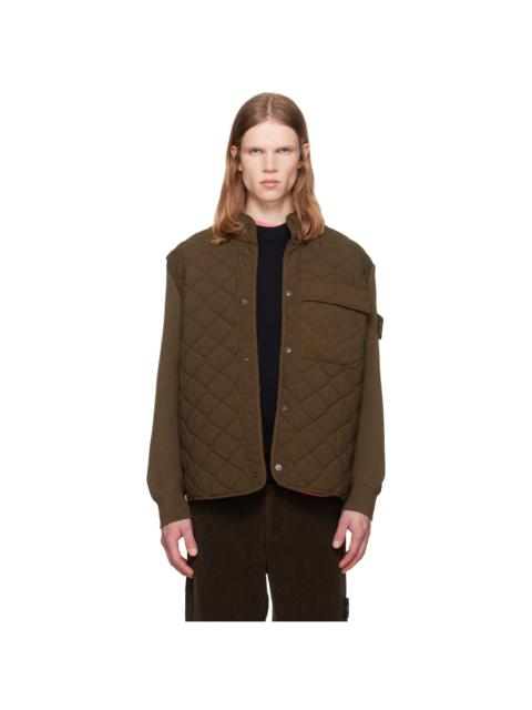 Stone Island Khaki 4100016 Nylon Smerigliato Jacket