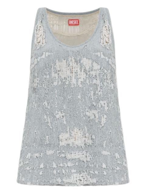 Diesel De-Dalby distressed tank top