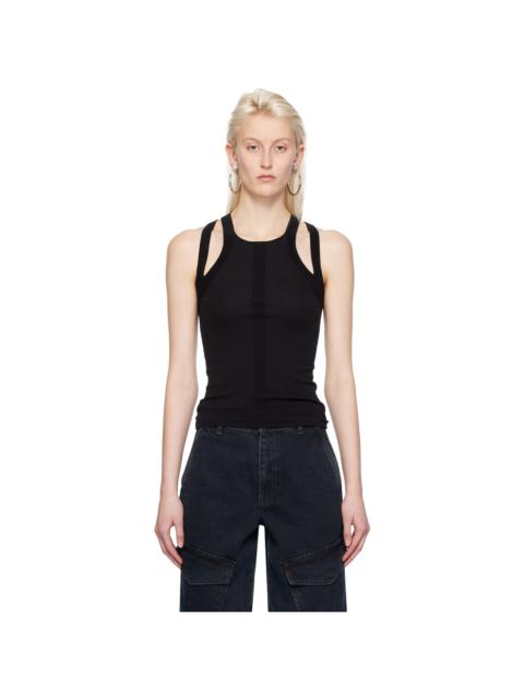 Dion Lee Black Sculpt Muscle Tank Top