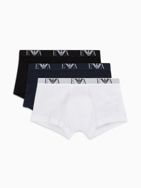 Three-pack of boxer briefs with essential monogram logo