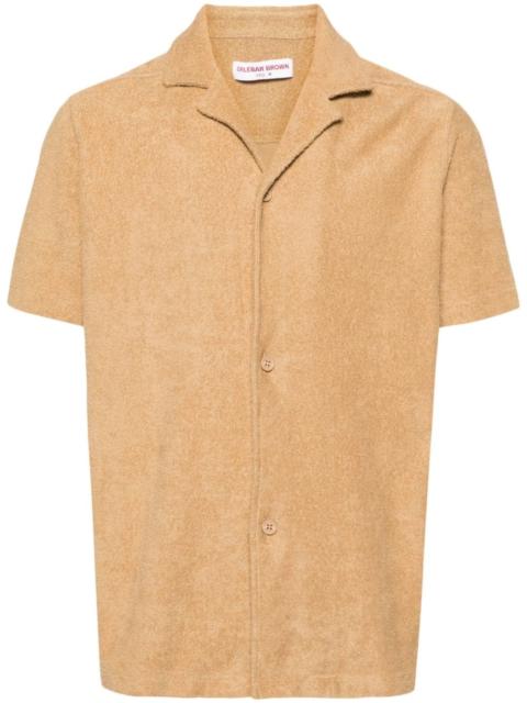 ORLEBAR BROWN Howell towelling-finish shirt