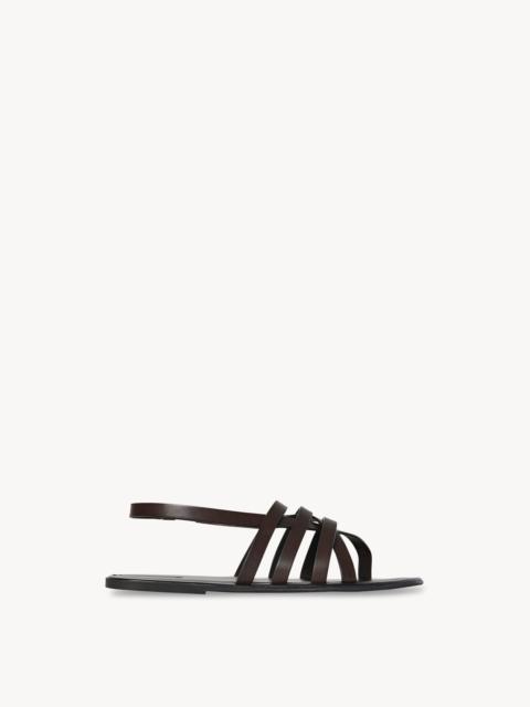 The Row Line Sandal in Leather