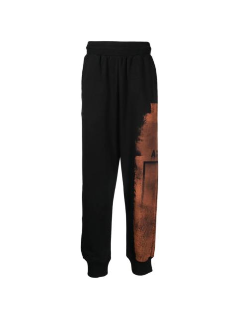 A-COLD-WALL* logo bleach style track pants