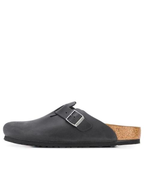BIRKENSTOCK Birkenstock Boston Narrow 'Oiled Leather Black' 0059463