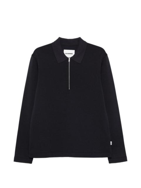 Jil Sander half-zip polo shirt